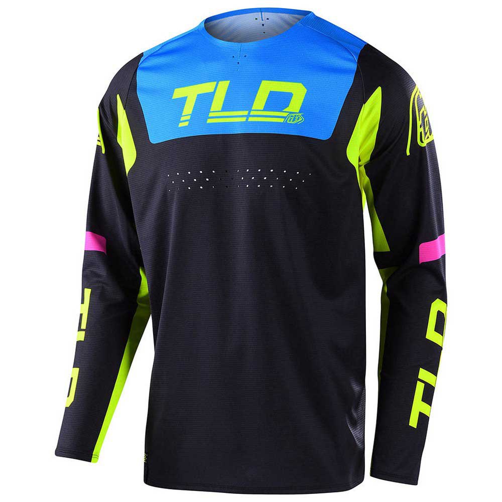 Troy Lee Designs Se Pro Jersey Fractura Black / Flo Yellow (L)
