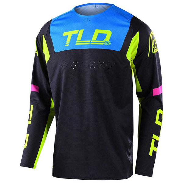 Troy Lee Designs Se Pro Jersey Fractura Black / Flo Yellow (L)